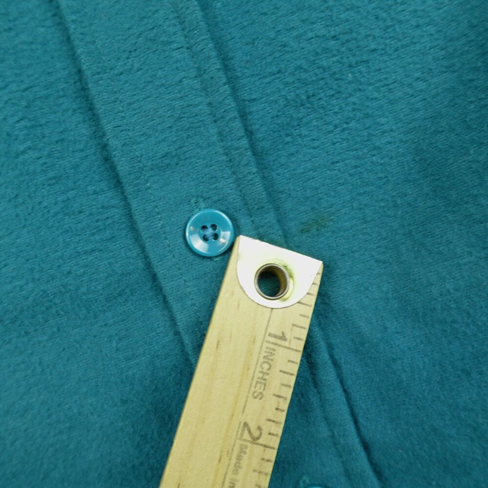 Vintage LL Bean Chamois Cloth Shirt Mens Sz 15.5 Made in USA Blue Flannel - Picture 7 of 11
